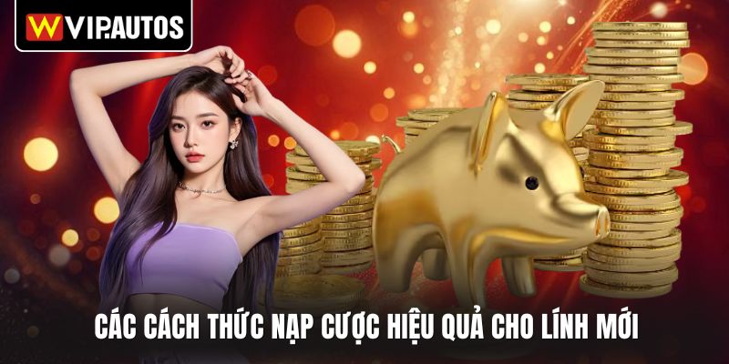 Các cách thức nạp cược hiệu quả cho lính mới 